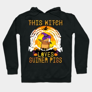 This Witch Loves Guinea Pigs Halloween (132) Hoodie